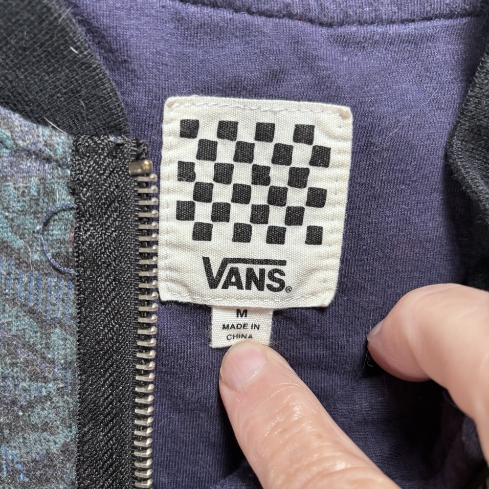 Vans‎ Floral Paisley Women's Bomber Jacket  Medium, Zip Front Long Sleeve - Picture 4 of 13